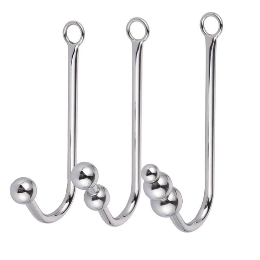 with Elegant Hook Collar and Anal Cuffs Beaded 5334 0112